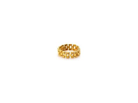 Gouden Rolex style ring (vast) .